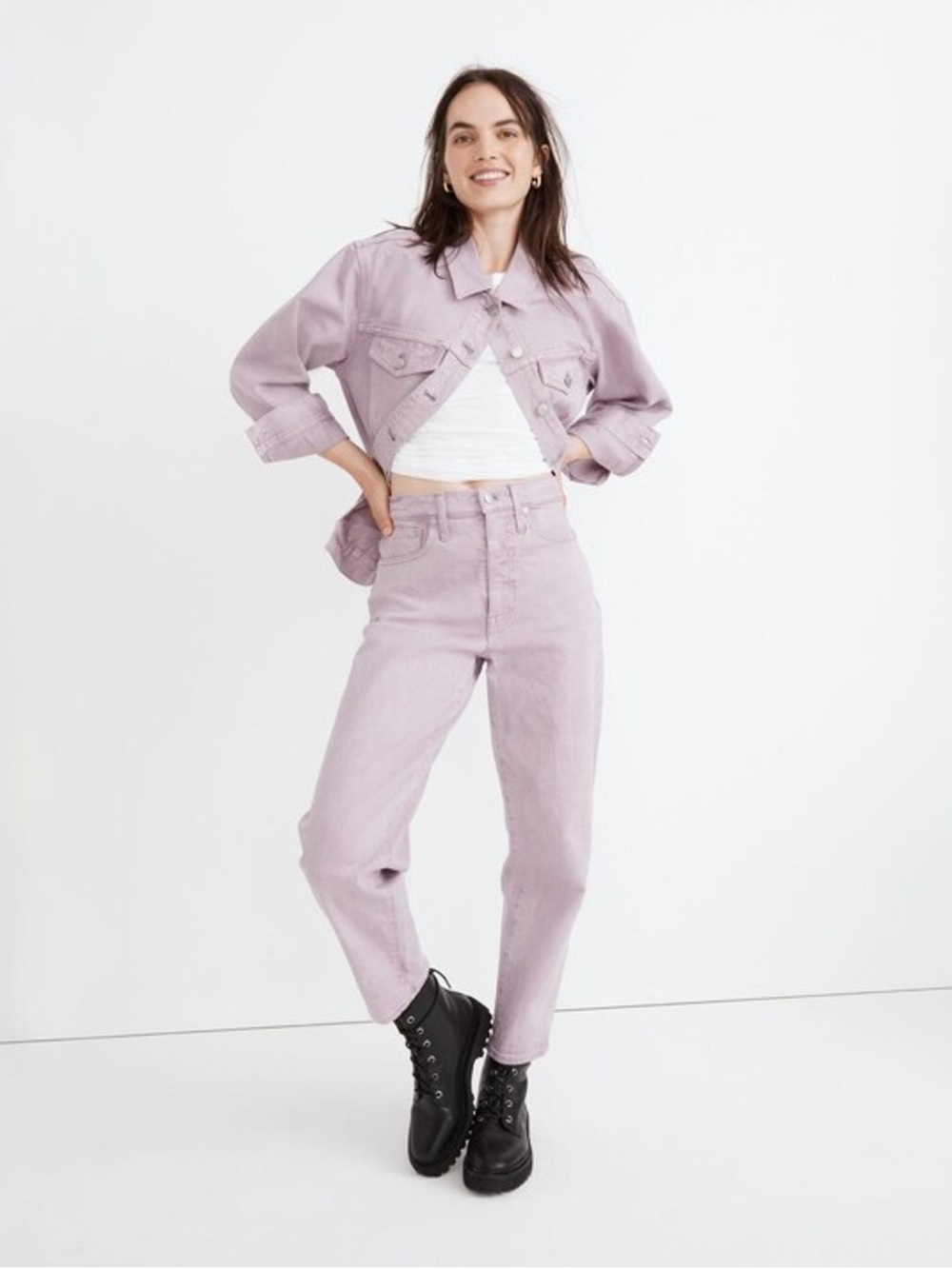Madewell Balloon Jeans Provence Grape Garment‎ Dyed High Rise Size 25